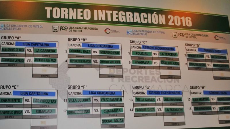 El torneo “Integración” por la “Copa Centenario" tiene fixture inicial