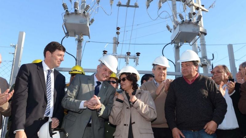 Lucía inauguró una nueva obra energética en Huillapima