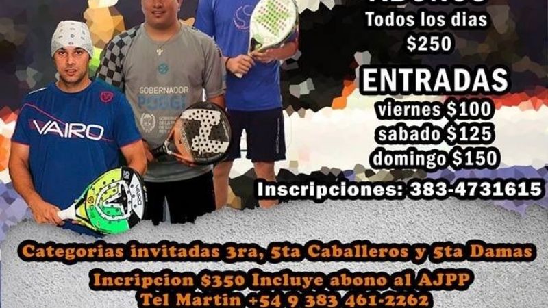 Se sorteó el cuadro del AJPP 1200 que se juega en Citi