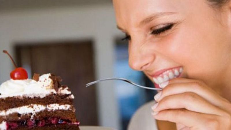 Si come cosas dulces, no lo haga de noche