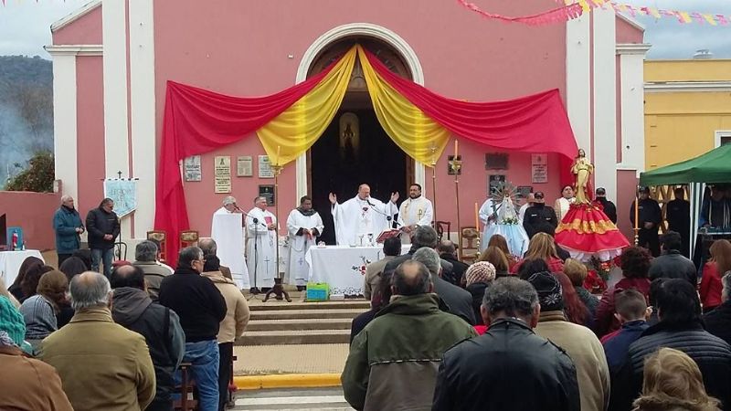 El Obispo presidió el cierre del Mes del Sagrado Corazón de Jesús en Chumbicha