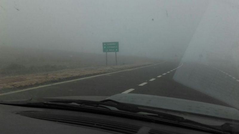 Escasa visibilidad en la ruta 60