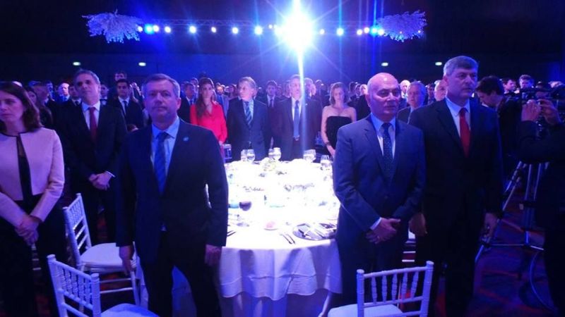 Venegas junto a Macri en el festejo de los 150 años de la Sociedad Rural