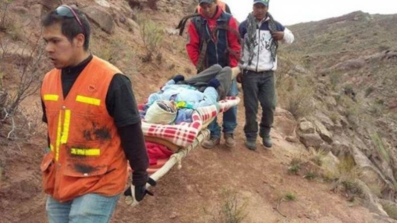 Bomberos de Tinogasta rescataron a una mujer invidente