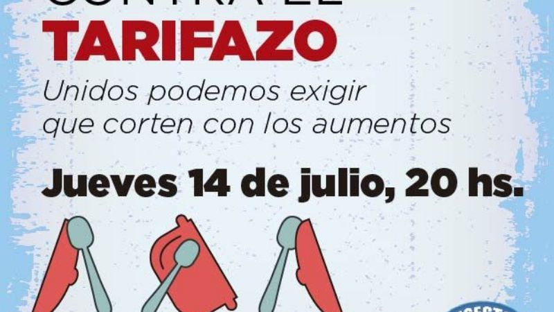 Porteños convocan a un cacerolazo en el Obelisco contra el tarifazo