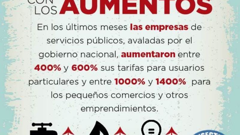 Porteños convocan a un cacerolazo en el Obelisco contra el tarifazo