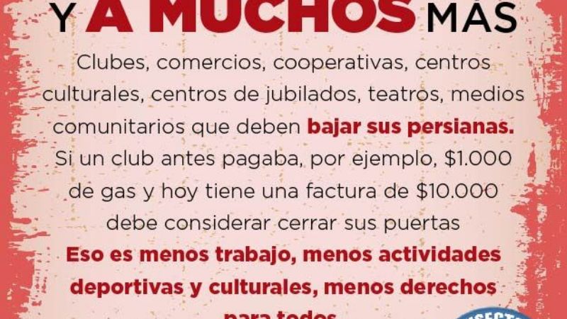 Porteños convocan a un cacerolazo en el Obelisco contra el tarifazo