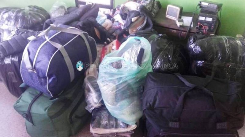 Secuestran mercadería ilegal en el puesto caminero El Portezuelo