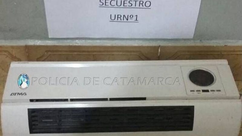 Secuestran un calefactor robado