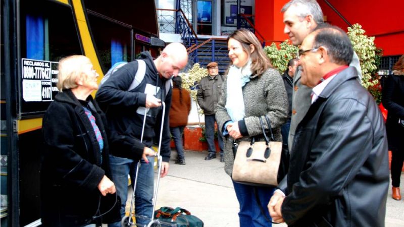 La primera turista en llegar Catamarca
