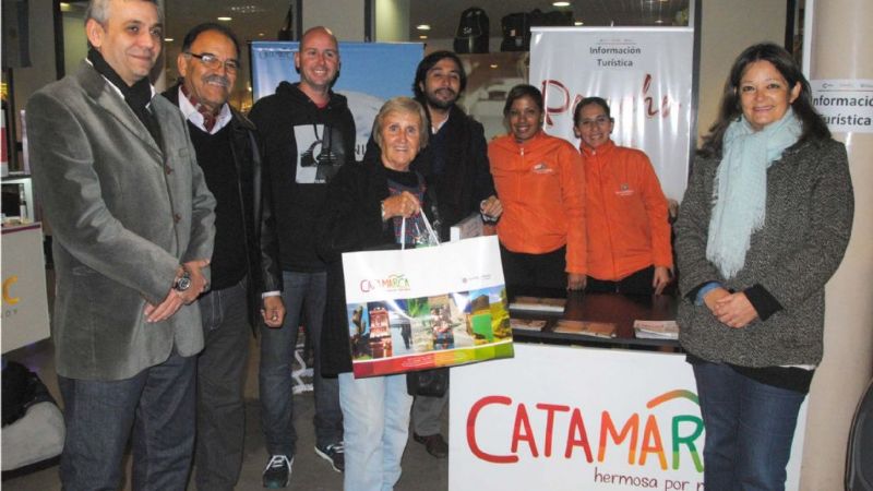 La primera turista en llegar Catamarca