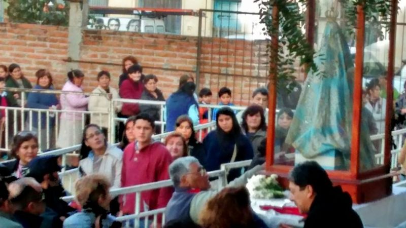 Multitudinario recibimiento a la Virgen del Valle en General Güemes
