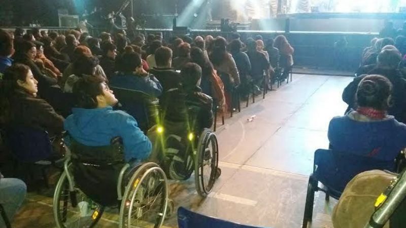 Garantizan acceso de personas con discapacidad al festival del Poncho