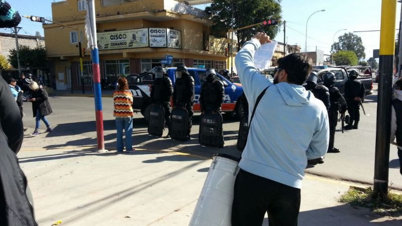 Protestaron en contra de Macri y fueron reprimidos