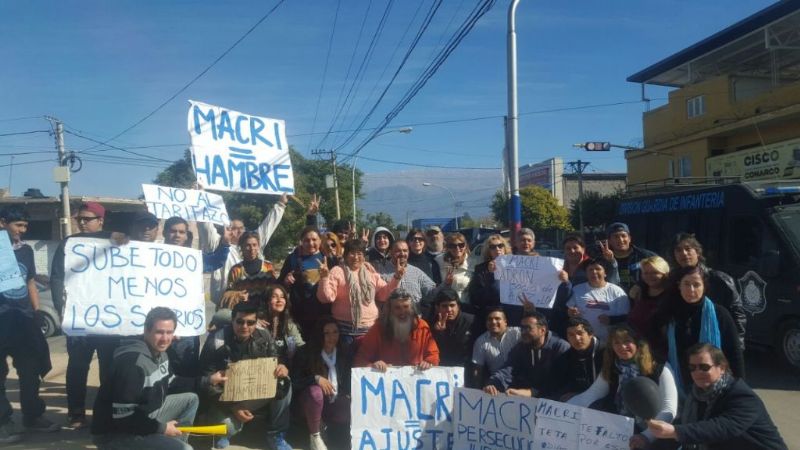 Protestaron en contra de Macri y fueron reprimidos