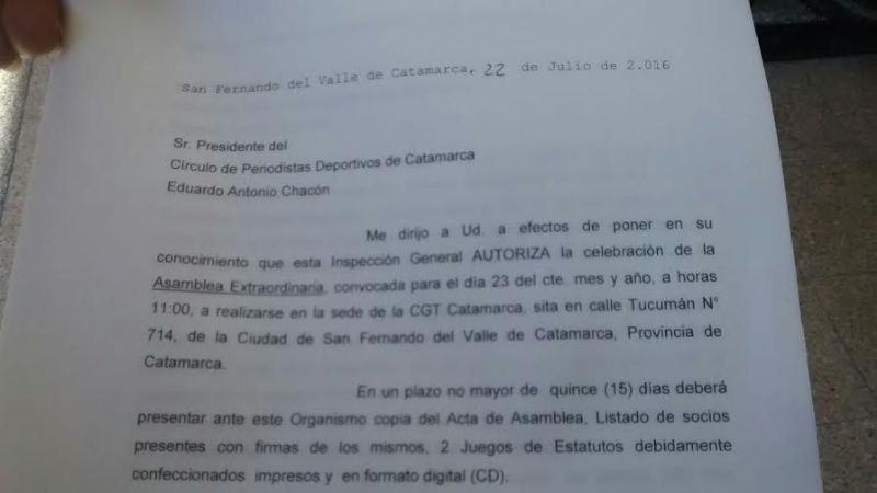 Personas Jurídicas autorizó las asambleas de los Periodistas Deportivos
