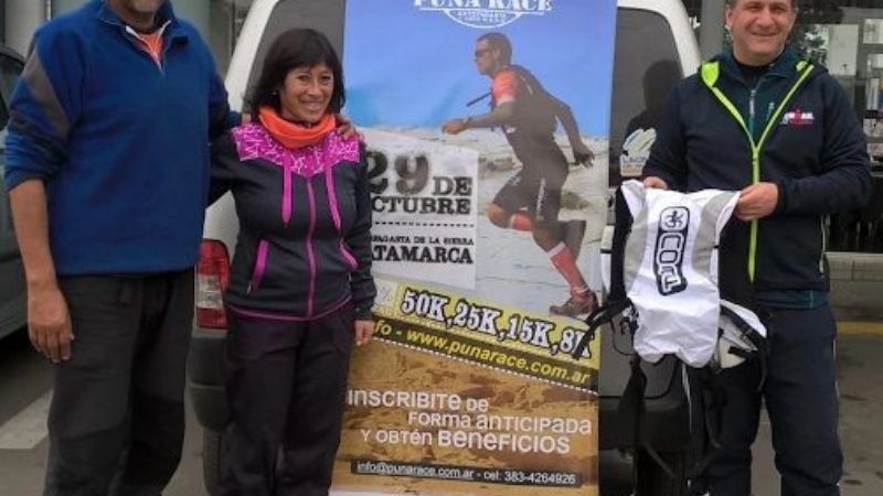 Rodolfo Cecanti ganador de la mochila Full Desert del Puna Race