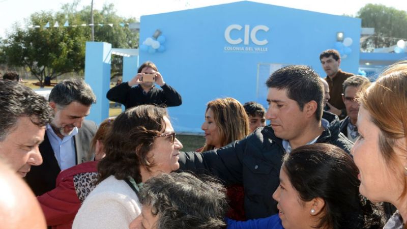 Lucía en la inauguración del CIC de Colonia del Valle