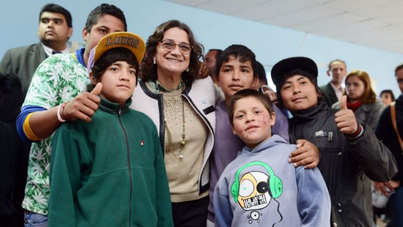 Lucía en la inauguración del CIC de Colonia del Valle