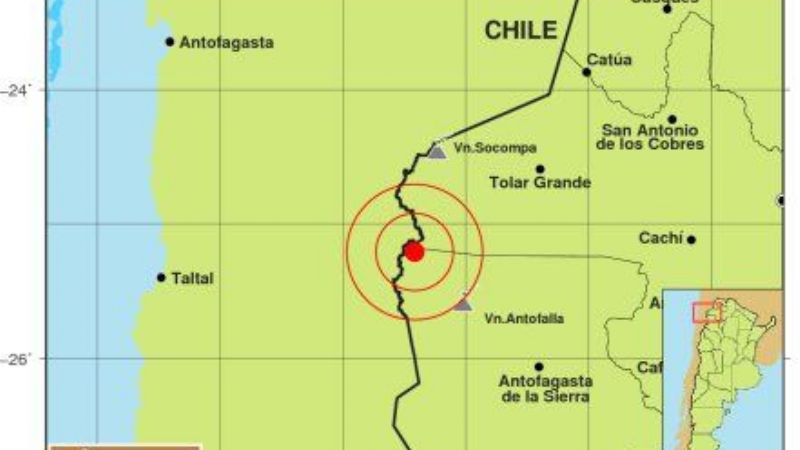 Leve sismo en Catamarca