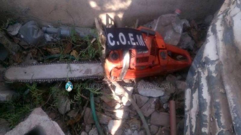 Recuperan una motosierra robada