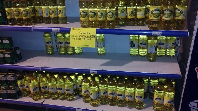 No hay faltante de aceite en las góndolas