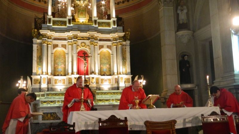 Urbanc celebró un año más de vida con una misa en el Santuario de la Virgen del Valle