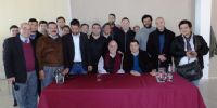 PAGANI junto a los periodistas deportivos catamarqueños.