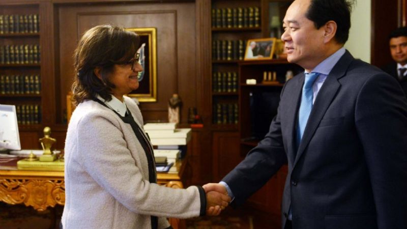 Lucía recibió al embajador chino