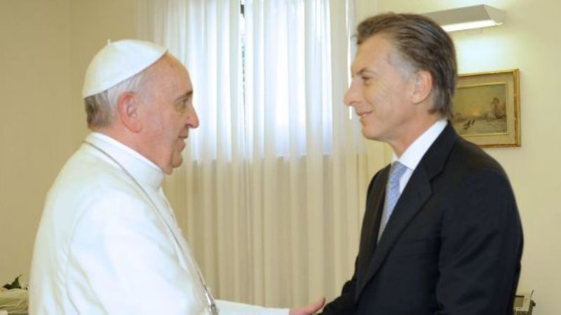 El Papa afirmó que no tiene "ningún problema" con Macri