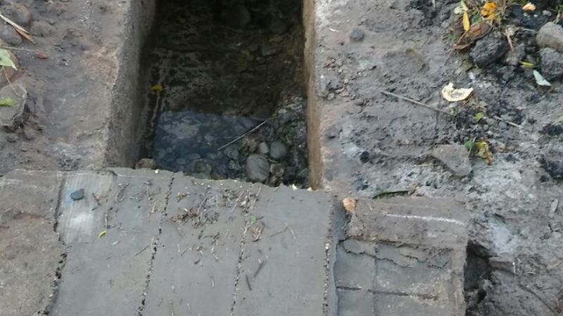 Obstrucción en el sistema de riego de Chumbicha