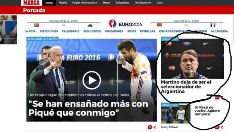 La renuncia de Martino explotó en medios de todo el mundo