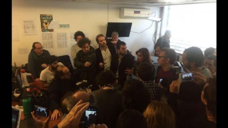 La ex Presidenta visitó la redacción de Tiempo Argentino