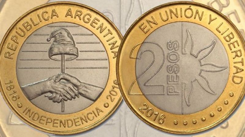 Lanzan una moneda de $2 para conmemorar el Bicentenario de la Independencia