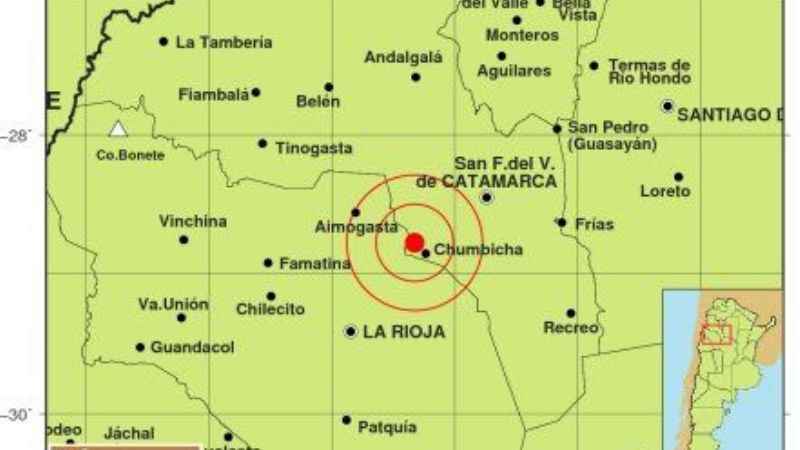 Agosto comenzó con un temblor en Capayán