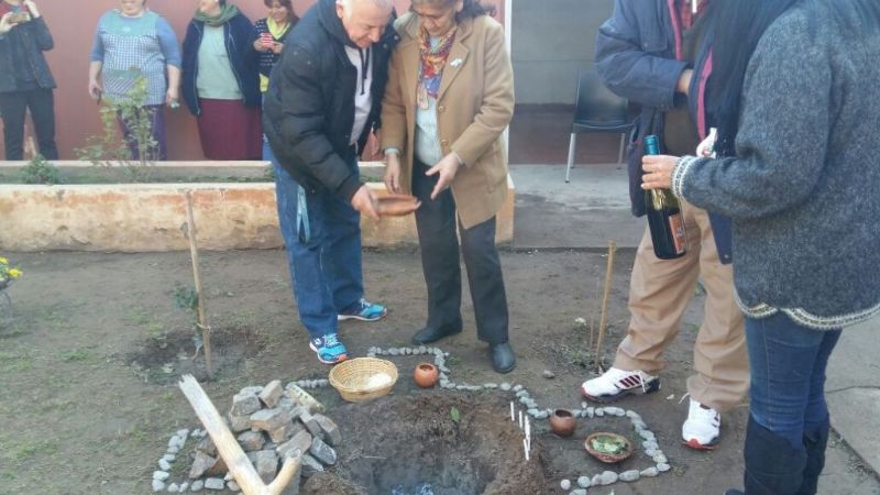 Homenaje a la Pachamama en el Hogar de Ancianos