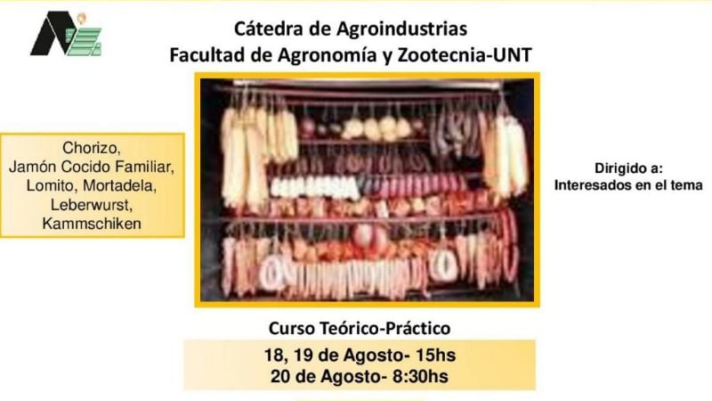 Curso de "Elaboración artesanal de chacinados"