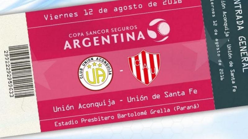 Aconquija vs. Unión (SF), con plateas sólo para los santafesinos