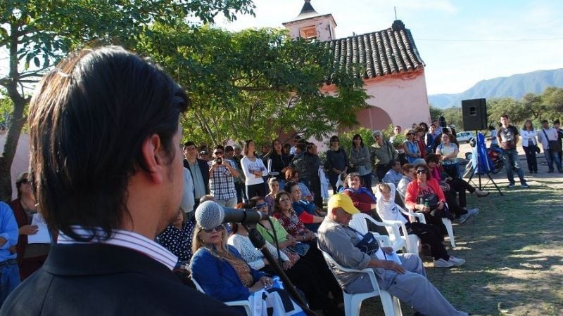 Rechazo a la absolución de genocidas en acto por la Masacre de Capilla del Rosario