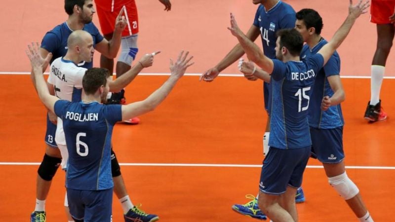 Triunfo argentino sobre Cuba y pase 4tos. también en vóley masculino