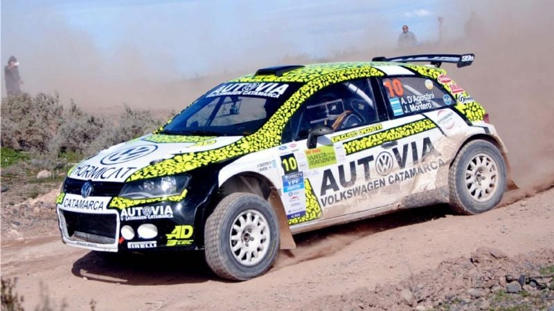Augusto D’agostini completó la 1ra etapa del Rally Nacional