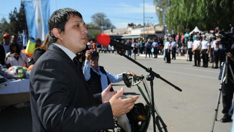 Lucía en los festejos por el cumpleaños de Tinogasta