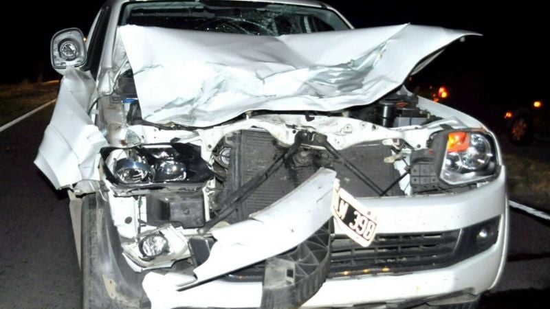 Una familia tucumana chocó contra un vacuno en Paclín
