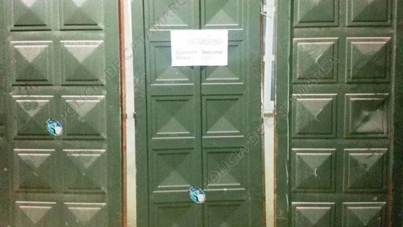 Secuestran un portón robado