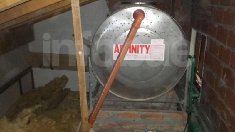 Hallaron un escondite en la casa de López