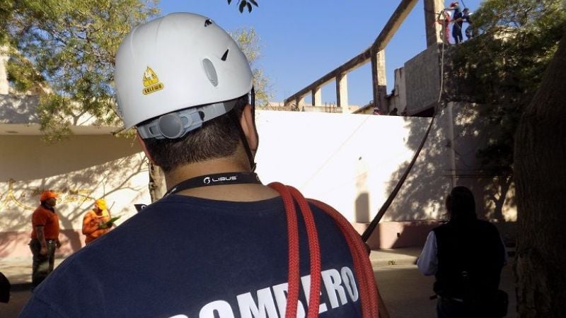 Positivo simulacro de evacuación en el Colegio del Carmen