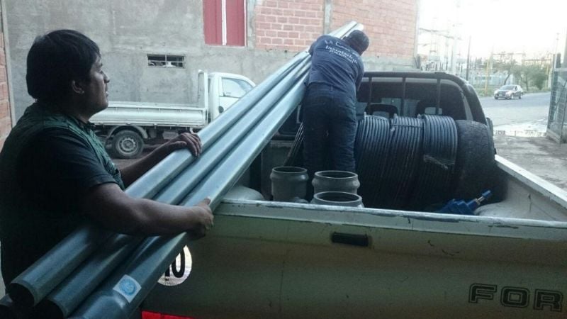 Fiambalá: comenzó el cambio de cañerías de agua potable