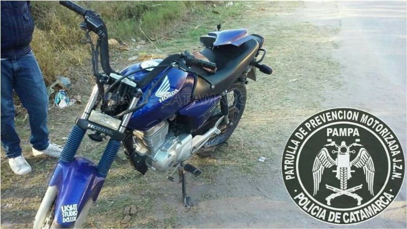 Recuperan motocicleta con pedido Judicial en Valle Viejo