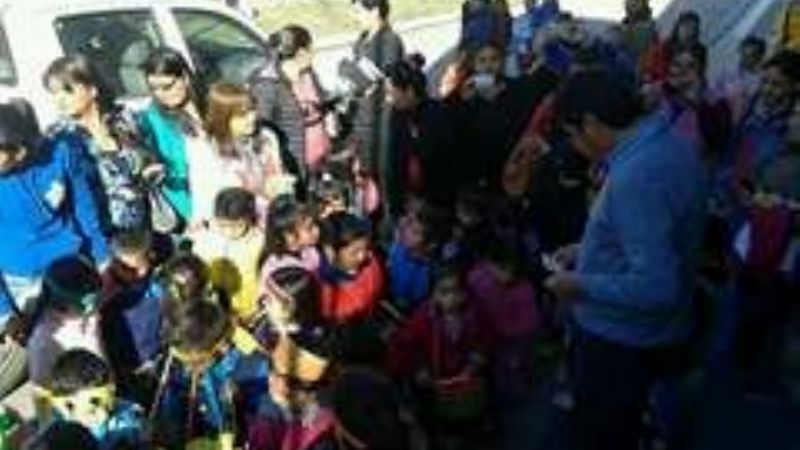 Niños de jardín de infantes visitaron municipio de El Alto