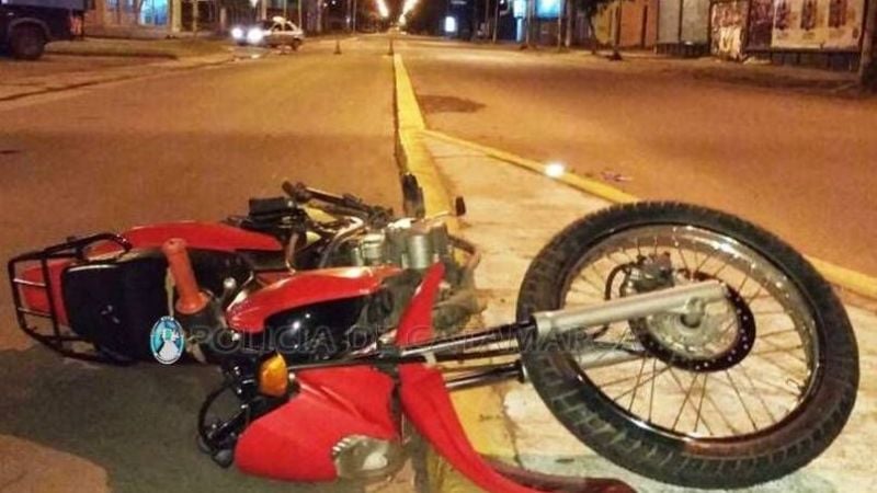 Derrape frente a la Plaza de Choya